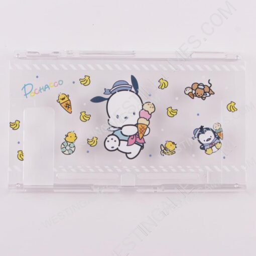 Soft Clear TPU+PC Grip Case and Ergonomic Shock-Absorption Cover for Switch Blue Banana and Ice Cream - Image 3