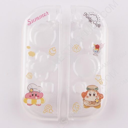 Soft Clear TPU+PC Grip Case and Ergonomic Shock-Absorption Cover for Switch Yellow Kirby - Image 2