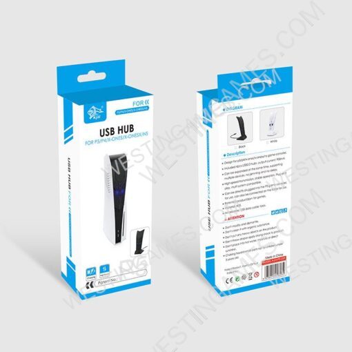 USB Hub Fast Speed for PS5 PS4 XBOX ONE NS Black