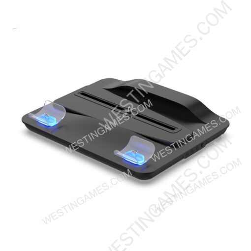 Multi-function Vertical Stand With Cooling Fan and Charging Station Base For PS5 Host and Controller - Image 2