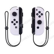 Wireless Bluetooth L/R Joycon Game Controller with Hand Wrist for NS Switch - White