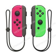 Wireless Bluetooth L/R Joycon Game Controller with Hand Wrist for NS Switch - Green and Pink