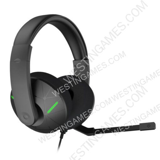 Wired Headphones With 3D Microphone Surround Sound Earphones Gaming Headset For PS5 Xbox One PC - Black - Image 2
