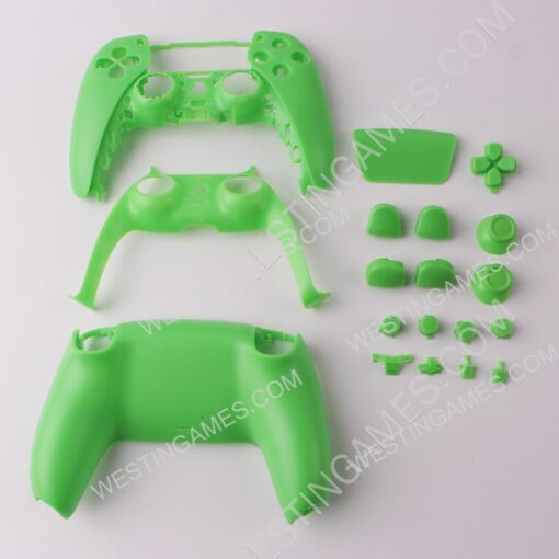 Replacement Complete Housing Shell Case with Button Kit for Playstation 5 PS5 Dualsence Controller - Green