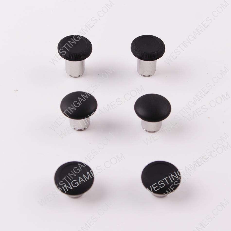 31Pcs Metal Swap Thumsticks Grip D-Pad and ABXY Button Set for all PS5 Controller - Black - Image 3
