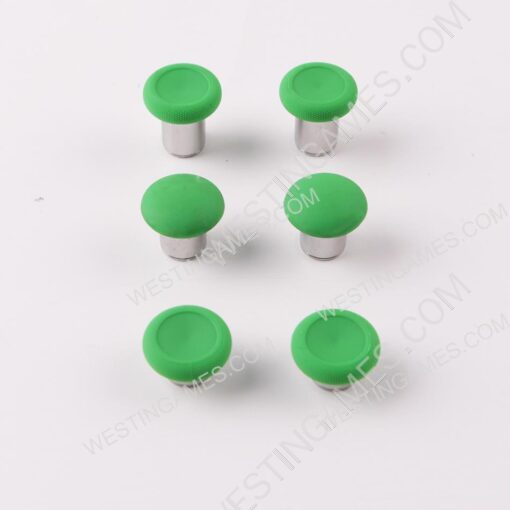 31Pcs Metal Swap Thumsticks Grip D-Pad and ABXY Button Set for all PS4 Controller - Green - Image 2