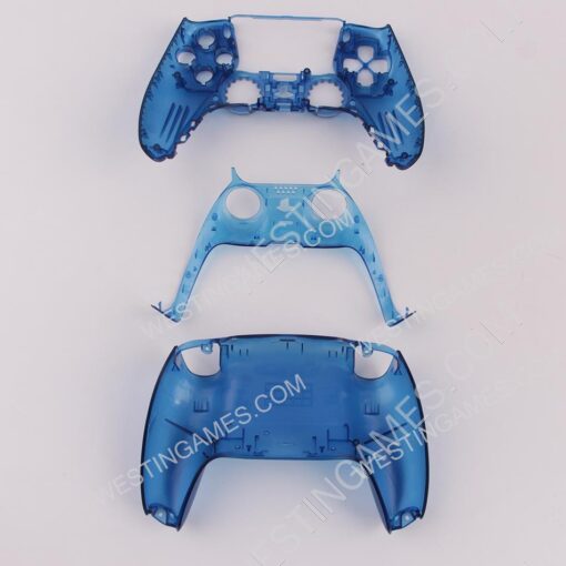 Replacement Complete Housing Shell Case with Button Kit for Playstation 5 PS5 Dualsence Controller - Clear Blue - Image 2