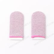 24-Pin Finger Cover Game Control for PUBG Sweat Proof Non-Scratch Sensitive Touch Screen Gaming Finger Thumb Sleeve Gloves  Pink 02