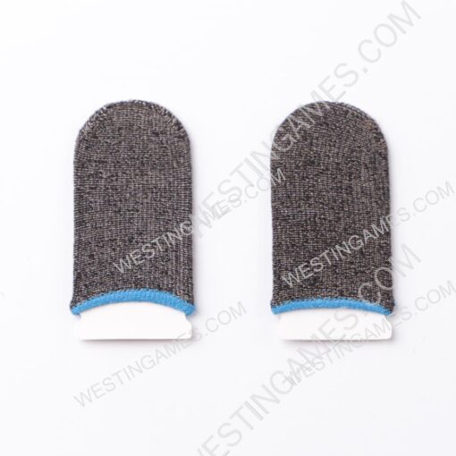 24-Pin Finger Cover Game Control for PUBG Sweat Proof Non-Scratch Sensitive Touch Screen Gaming Finger Thumb Sleeve Gloves Blue - Image 2