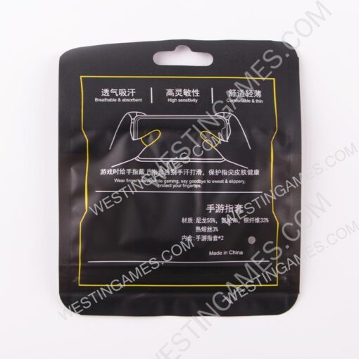 18-Pin Finger Cover Game Control for PUBG Sweat Proof Non-Scratch Sensitive Touch Screen Gaming Finger Thumb Sleeve Gloves Yellow - Image 2