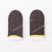 18-Pin Finger Cover Game Control for PUBG Sweat Proof Non-Scratch Sensitive Touch Screen Gaming Finger Thumb Sleeve Gloves Yellow 03