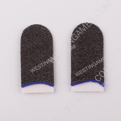 18-Pin Finger Cover Game Control for PUBG Sweat Proof Non-Scratch Sensitive Touch Screen Gaming Finger Thumb Sleeve Gloves Blue - Image 3