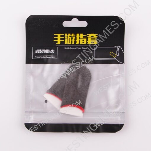 18-Pin Finger Cover Game Control for PUBG Sweat Proof Non-Scratch Sensitive Touch Screen Gaming Finger Thumb Sleeve Gloves Red