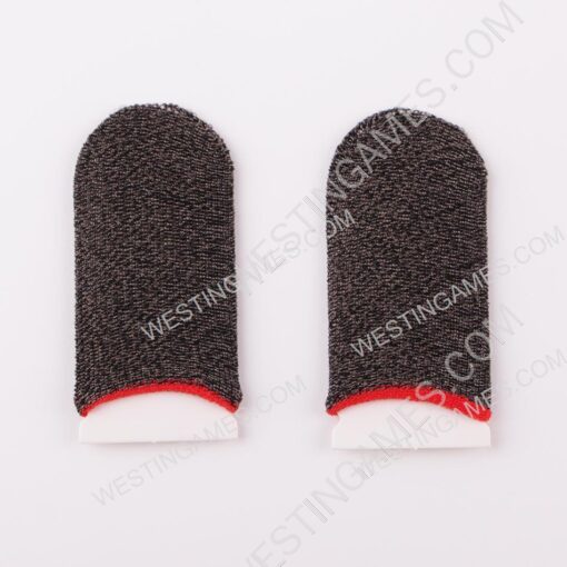 18-Pin Finger Cover Game Control for PUBG Sweat Proof Non-Scratch Sensitive Touch Screen Gaming Finger Thumb Sleeve Gloves Red - Image 3