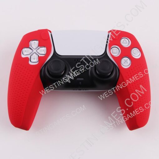 DOBE Protective Soft Silicone Skin Case for PS5 Controller Red