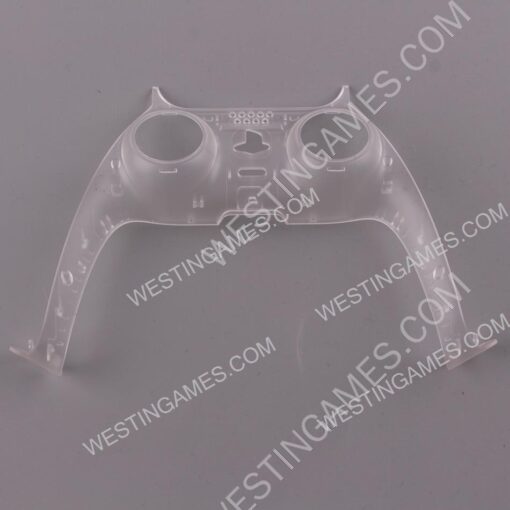 Decorative Strip Handle PC Shell Cover For PS5 Gamepad Controller - Clear White