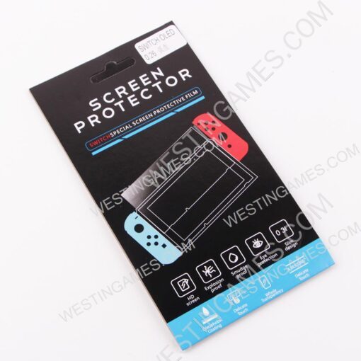 Premium 9H 2.5D Tempered Glass Film 0.26mm Anti-fingerprint Screen Protector Guard Thin Pack for NS Switch OLED