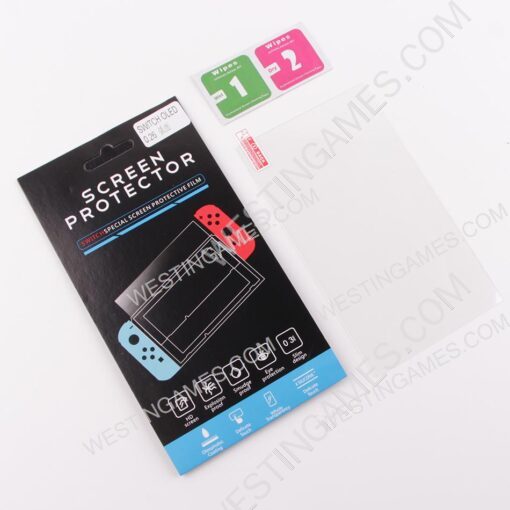 Premium 9H 2.5D Tempered Glass Film 0.26mm Anti-fingerprint Screen Protector Guard Thin Pack for NS Switch OLED - Image 2