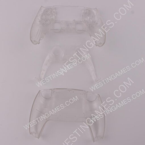 Replacement Complete Housing Shell Case with Button Kit for Playstation 5 PS5 Dualsence Controller - Transparent Clear - Image 2