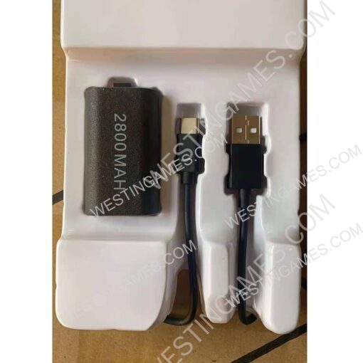 Play and Charge Rechargeable 2800 mAh Battery Kit for XBOX Series S/X Controller - Black - Image 2