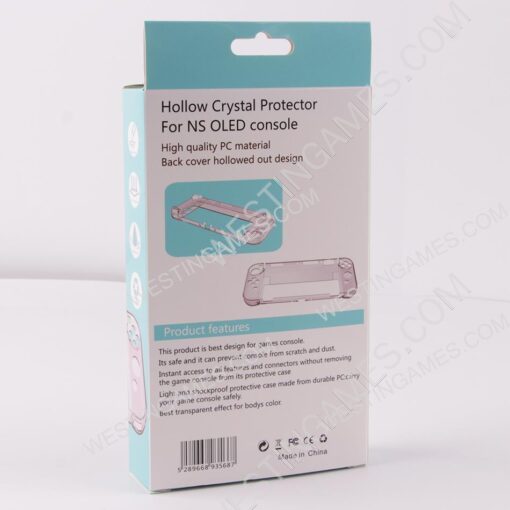 New 3in1 Transparent Crystal Protecting Cover Case for Nintendo Switch OLED Gamepad - Clear - Image 2