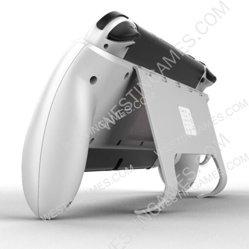3 in 1 Handle Grip with Stand and 3 Card Storage for Switch OLED - White - Image 3