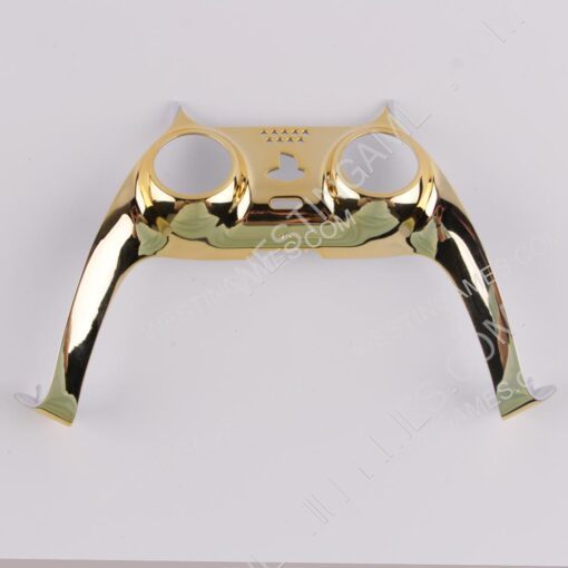Mirror Chrome Decorative Strip Handle PC Shell Cover For PS5 Gamepad Controller - Gold