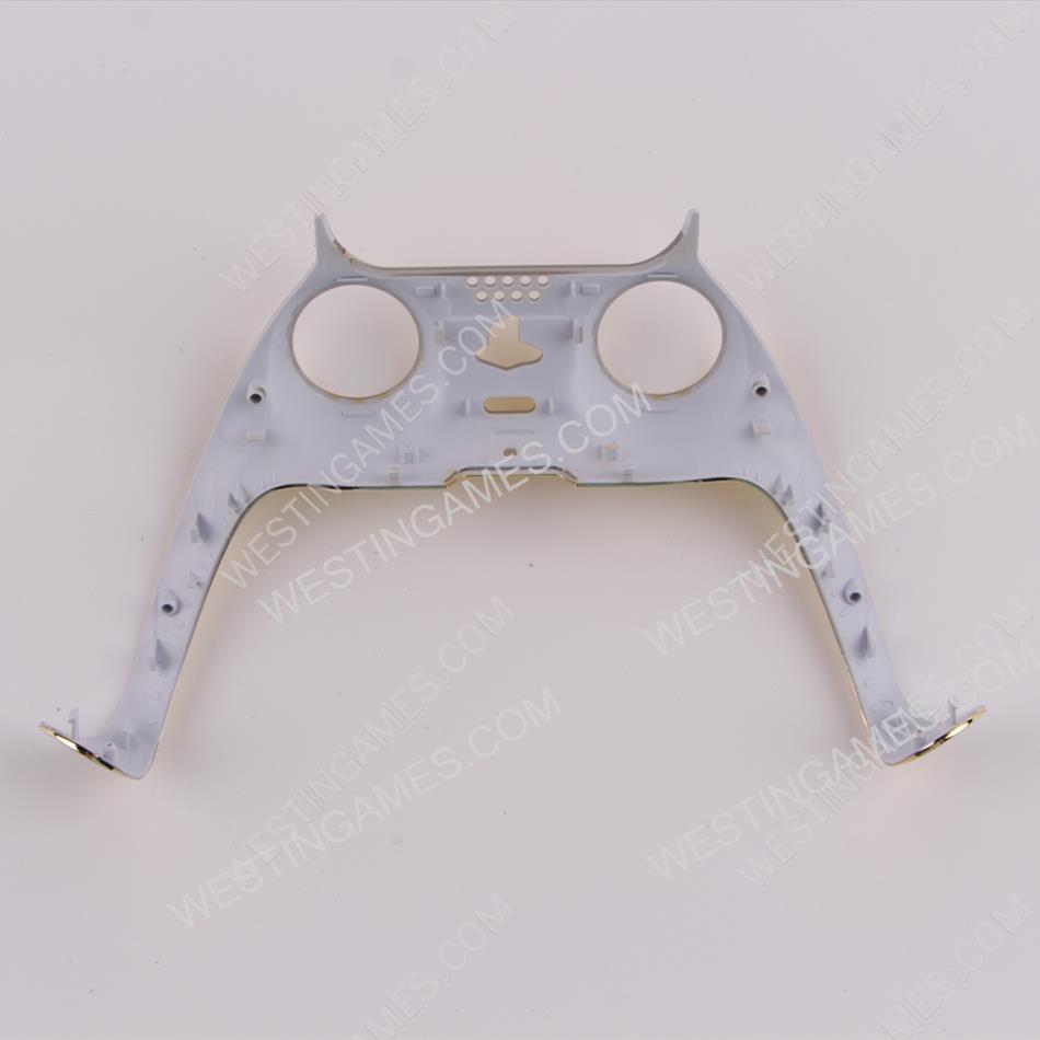 Mirror Chrome Decorative Strip Handle PC Shell Cover For PS5 Gamepad Controller - Gold - Image 2