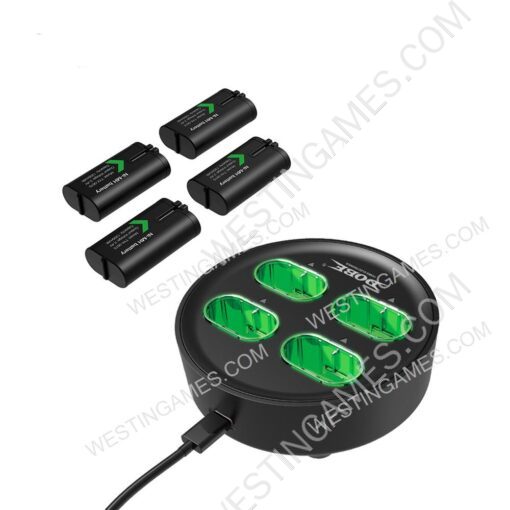 4Pcs 1200mah Battery and Charging Power Stand for XBOX Series S/X Wireless Controller - Image 2