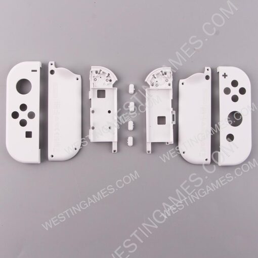 Original Left and Right Housing Cover Case with SL SR Button Set for Switch oled Joy-con White - Image 3