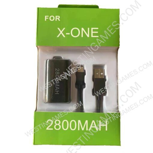 Play and Charge Rechargeable 2800 mAh Battery Kit for XBOX Series S/X Controller - Black