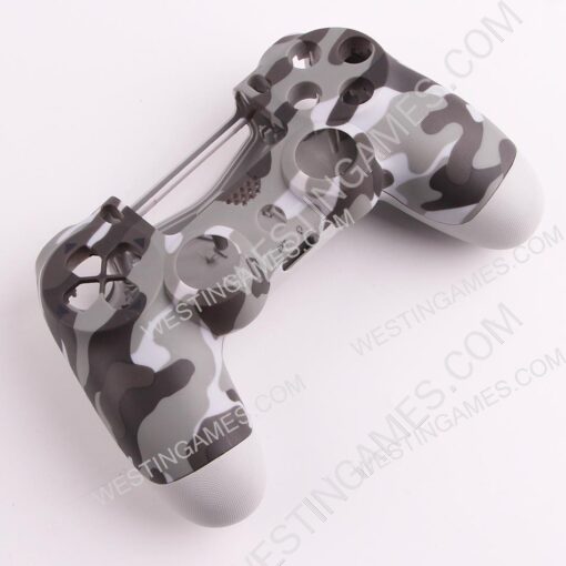 Replacement Top and Bottom Housing Shell Case for ps4 Controller JDM-050 - Camouflage Grey - Image 2
