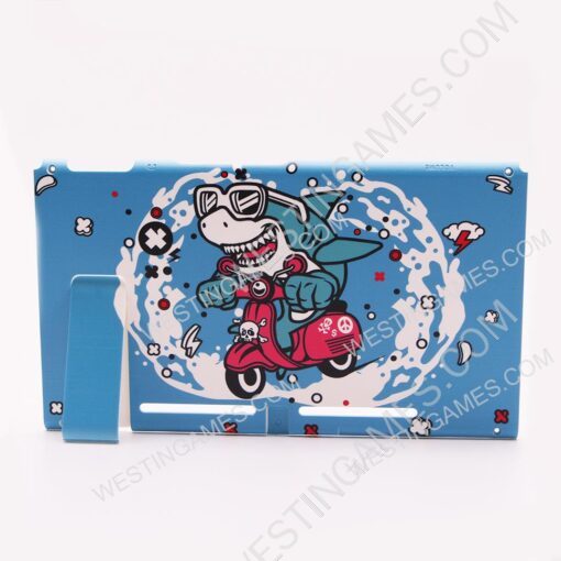 Replacement Rear Back Crazy Shark Limited Cover with Stand for NS Switch - Image 3