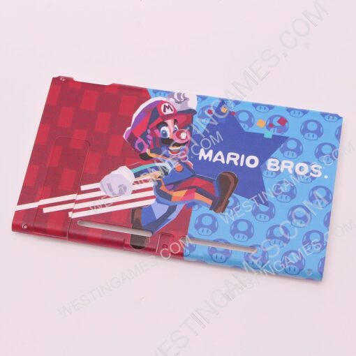 Replacement Rear Back Super Mario Limited Cover with Stand for NS Switch