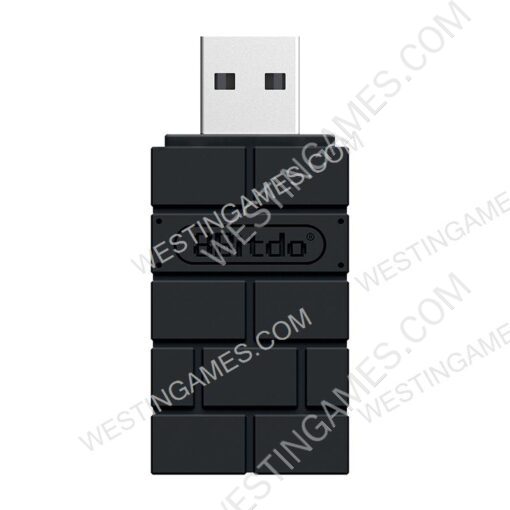 8Bitdo Wireless Bluetooth Adapter Black for PS5 PS4 Switch Windows Mac & Raspberry Pi - Image 3