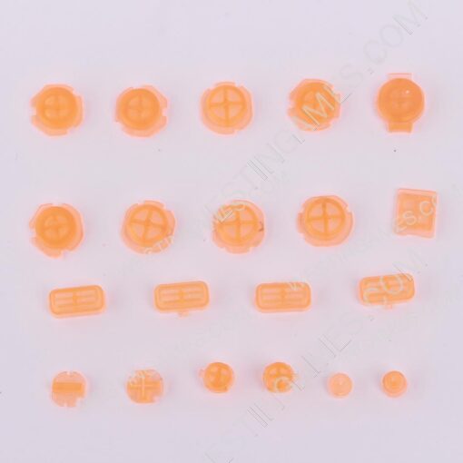 Tansparent Complete Key Button Accessoires for Switch Left and Right Joycon Controller - Orange