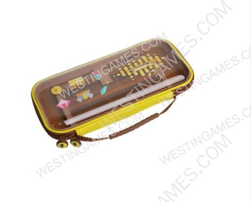 Transparent Protective Storage Hard Case Carrying Bag for Switch and Oled - Brown - Image 3