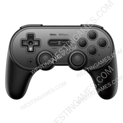 New 8bitdo SN30 Pro Bluetooth Wireless Gamepad Controller Red Button for Android IOS MacOS PC and Switch (Black Edition)