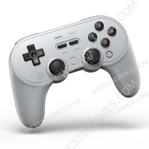 8Bitdo Pro 2 Wireless Bluetooth Controller for Switch PC Windows Android MacOS and Steam (Grey)