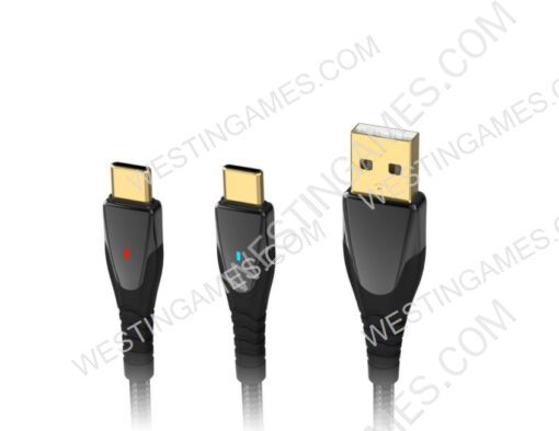 3M USB Charging Cable with LED Light For PS5 Wireless Controller Switch and XBOX Series x - Image 3