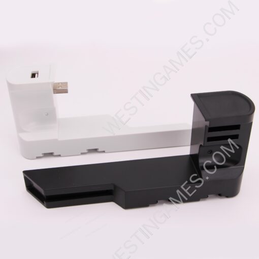 TNS-0122B Charger Charging Dock Stand Station Holder for Switch and oled Joy-Con Game Console White-Black - Image 2
