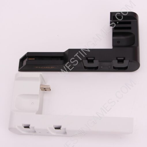 TNS-0122B Charger Charging Dock Stand Station Holder for Switch and oled Joy-Con Game Console White-Black - Image 3