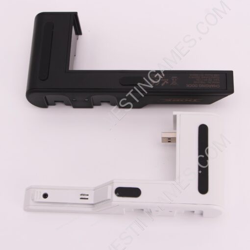 TNS-0122B Charger Charging Dock Stand Station Holder for Switch and oled Joy-Con Game Console White-Black - Image 4