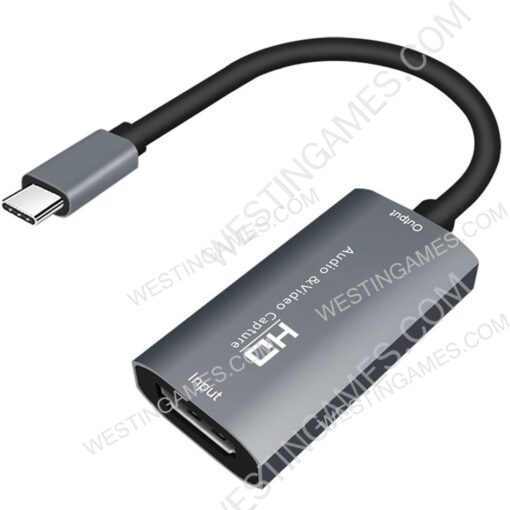 Video Capture Card HDMI to USB Type-C 1080P HD Game Record Live Streaming Broadcast Camera for MacBook Pro PS4 PS5 Switch