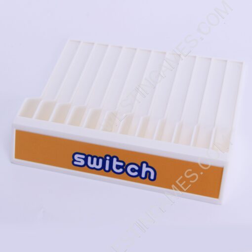 12 Game Disc Storage Seat Gamebox Stand for Switch oled and Switch Lite Yellow - Image 2
