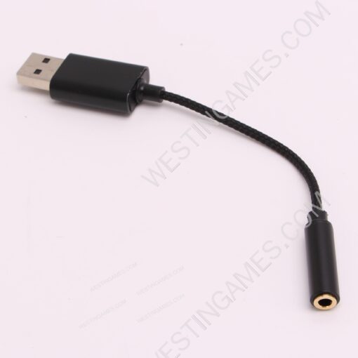 USB to 3.5mm Jack Audio USB-A to Audio Jack Adapter Compatible with Headset,PC Mac PS4 PS5 - Image 2