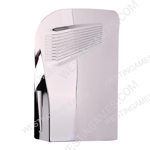 Replacement Mirror Chrome Housing Case Faceplate Cover with Vented Design for PS5 HUD System - Silver - Image 3