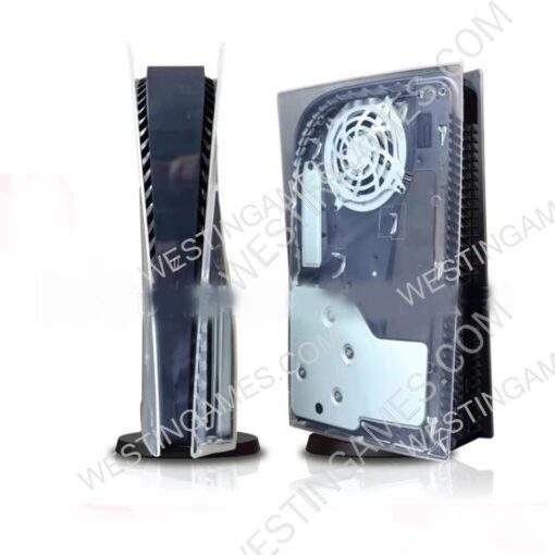 Replacement Housing Case Faceplate Cover for PS5 DE System - Clear
