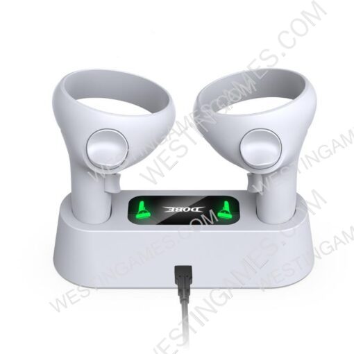 VR Handle Dedicated Cradle Contact Charger With Battery TY-18170 for Oculus Quest 2 - Image 2