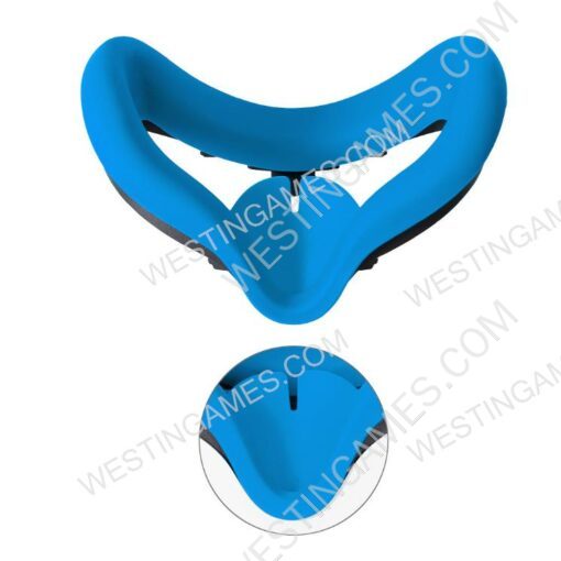 Silicone Eye Mask Silicone Face Mask VR Glasses Anti-sweat Wash Decontamination for Oculus quest2 - Image 2